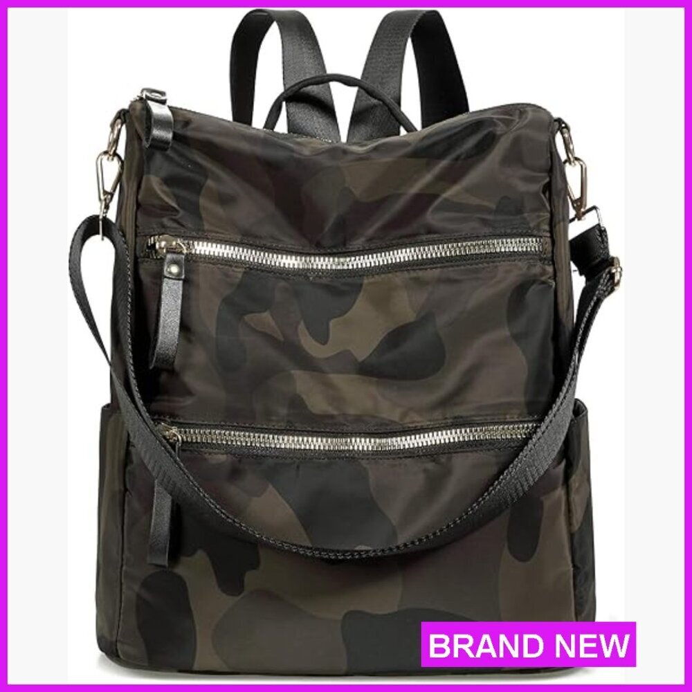 Nylon Backpack Purse Convertible Anti-Theft Daypack Travel College Casual